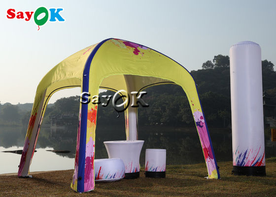 Air Tent Camping Customized Yellow Inflatable Air Tent Pop Up Gazebo Canopy Tent
