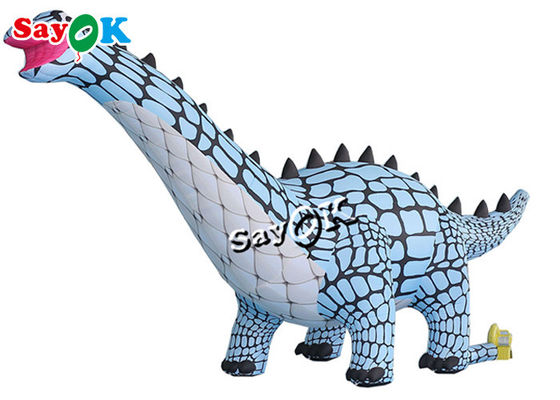 Inflatable Advertising Characters 3m 10ft Blue Inflatable Christmas Dinosaur For Indoor Outdoor Decoration