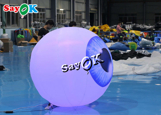 Halloween Yard 1.5m Inflatable Lighting Decoration Led Eye Balloon