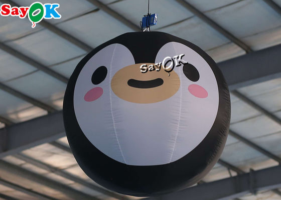 Customized 1.5m 5ft Inflatable Lighting Decoration Penguin Balloon