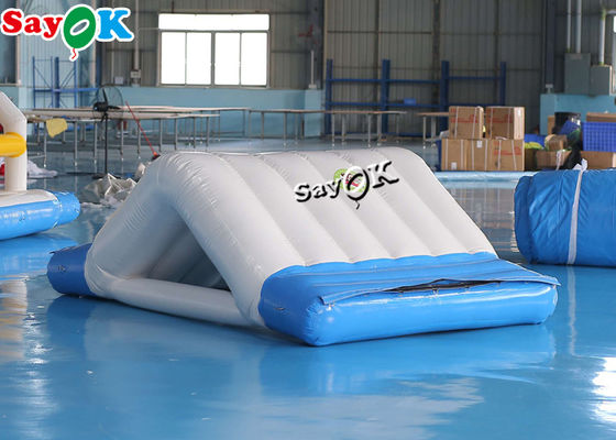 Water Iceberg Inflatable 3x2x1mH White Inflatable Water Toys Game Double Water Slide