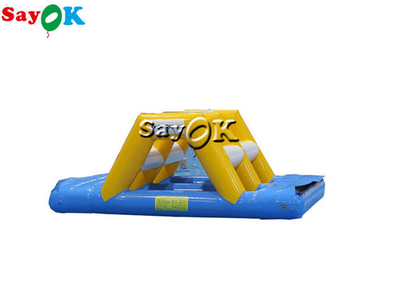 Water Trampoline Toys 3x2x1mH Small Inflatable Water Toys Obstacle Course Sport Arch Bridge