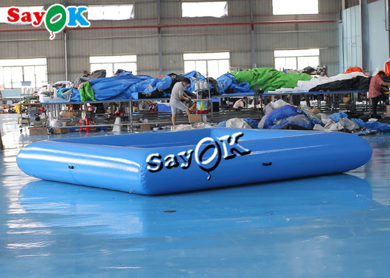 Inflatable Pool Toys Blue Small Commercial Kids Inflatable Swimming Pool With Pump 4x4x0.6mH