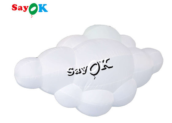Remote Control 16 Colors LED Inflatable Cloud Lobby Wedding Stage Decorations