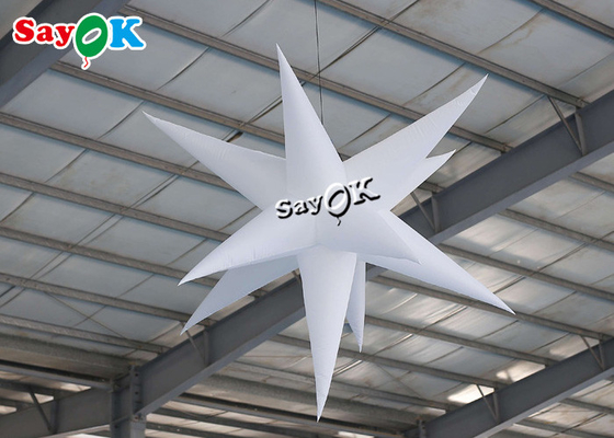 1.5m 16 Colors Changing Led Lights Inflatable Star For Wedding Stage Party Decoration