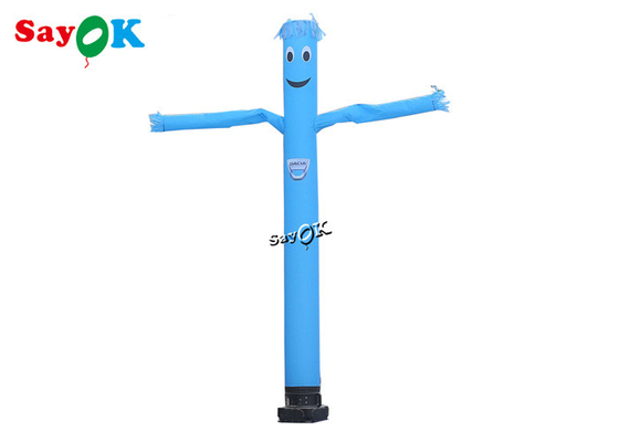 5m Blue Single Leg Inflatable Air Dancer Wave Man With Blower