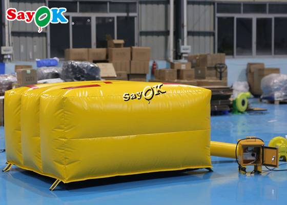 2x2x1mH Custom Inflatable Products Yellow Fire Fighting Airbag Emergency Rescue Safety Air Cushion