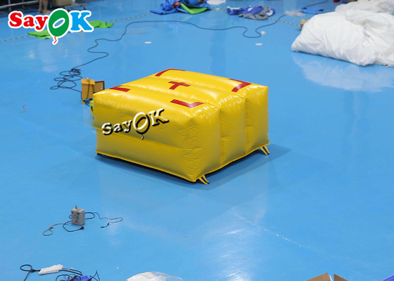 2x2x1mH Custom Inflatable Products Yellow Fire Fighting Airbag Emergency Rescue Safety Air Cushion