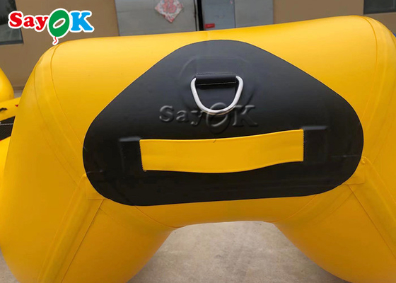 Yellow PVC Inflatable Boats Rapid Deployment River Raft Kayak Canoe Raft Water Rescue