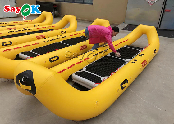 Yellow PVC Inflatable Boats Rapid Deployment River Raft Kayak Canoe Raft Water Rescue