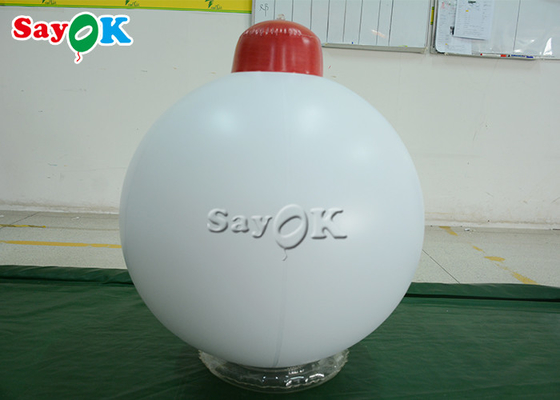1.5m 5ft White Balloon Inflatable Holiday Decorations For Event Advertising