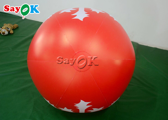 1.2m Red Inflatable Snowflake Ball Festival Christmas Yard Decoration