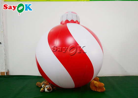 1.2m Red Inflatable Snowflake Ball Festival Christmas Yard Decoration