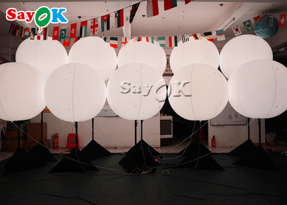 Event Advertising Inflatable Lighting Decoration Stainless Steel Tripod Balloon With Halogen Light