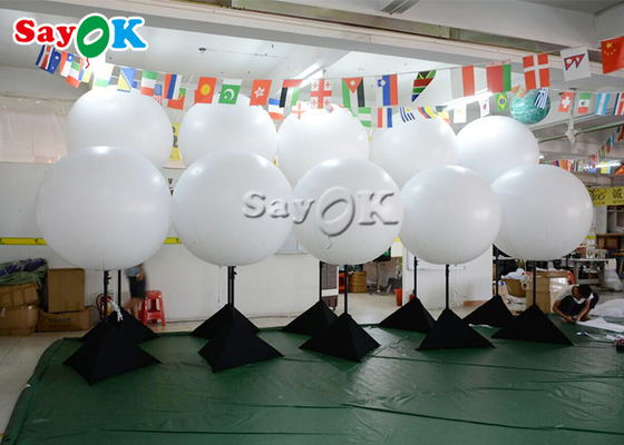 Event Advertising Inflatable Lighting Decoration Stainless Steel Tripod Balloon With Halogen Light