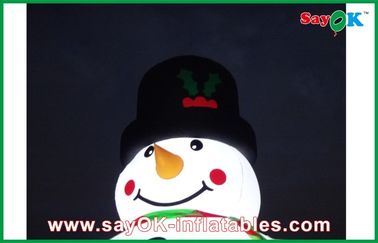 Outdoor 5m Giant Lighting Inflatable Christmas Snowman Decoration