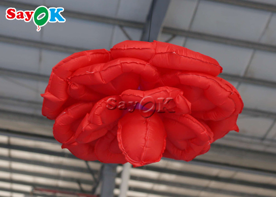 1m 3.3ft Inflatable Lighting Decoration Rose Flower Ceiling Wall Hanging Wedding Decor