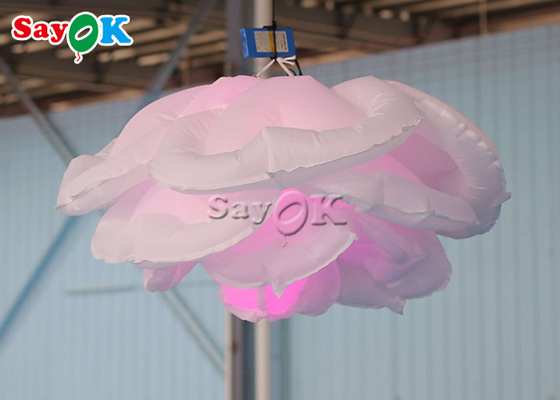 1m 3.3ft Inflatable Lighting Decoration Rose Flower Ceiling Wall Hanging Wedding Decor