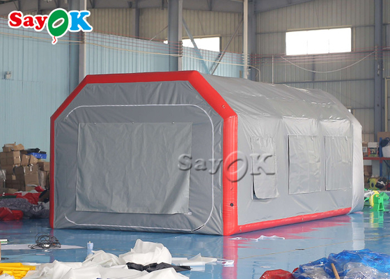 Outdoor Inflatable Tent Grey Airtight Inflatable Air Tent Blow Up Spray Booth Car Painting