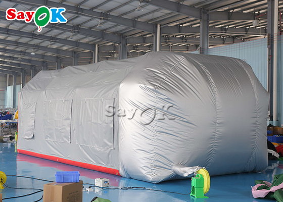 Outdoor Inflatable Tent Grey Airtight Inflatable Air Tent Blow Up Spray Booth Car Painting