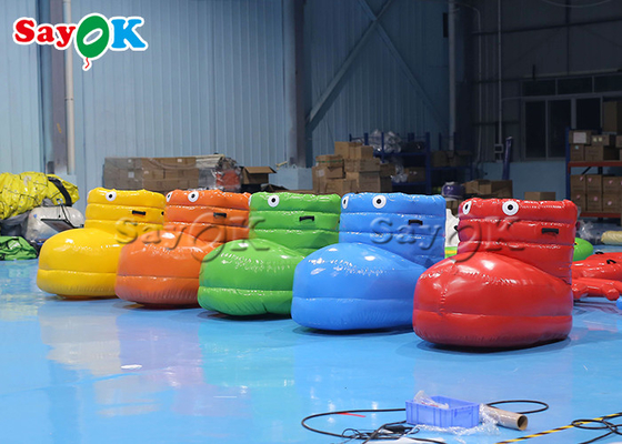 Inflatable Lawn Games 1.6x1.2x0.9m Airtight Inflatable Shoes For Team Competition