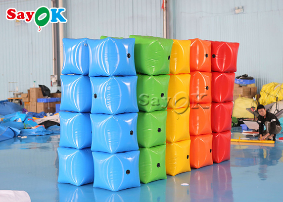 Portable Indoor Outdoor Cube Inflatable Stool Ottoman