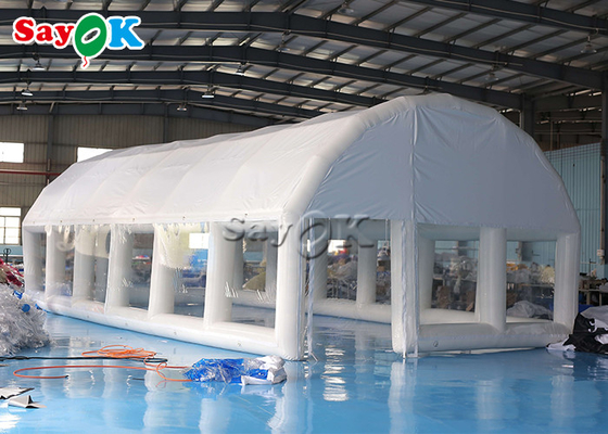 Large Inflatable Tent 0.55Mm Pvc Inflatable Air Tent Transparent Airtight Dome For Swimming Pool Cover