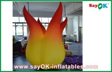 Red / Yellow  Inflatable Fire Inflatable Ligthting Fire For Advertising