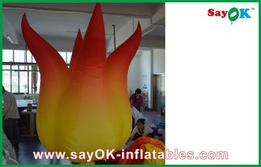 Red / Yellow  Inflatable Fire Inflatable Ligthting Fire For Advertising