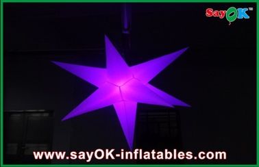 Party Giant Decoration Led Inflatable Star For Wedding / Party