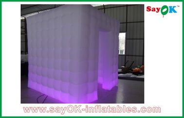 Advertising Booth Displays L2.4 W2.4 H2.5M Custom Inflatable Products With Led Light For Event