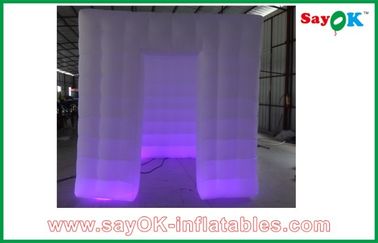 Advertising Booth Displays L2.4 W2.4 H2.5M Custom Inflatable Products With Led Light For Event