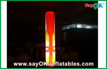 Advertising LED Inflatable Pillar , Inflatable Lighting Column Decoration With Logo Printing