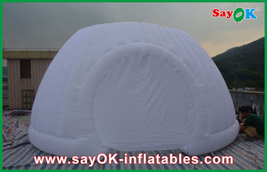 Strong Oxford Cloth Dome Inflatable Tent , Commercial Inflatable Roundness Tent Party Tent With LED Light