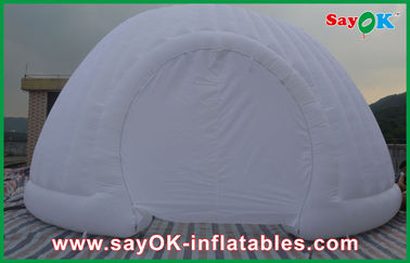 Strong Oxford Cloth Dome Inflatable Tent , Commercial Inflatable Roundness Tent Party Tent With LED Light