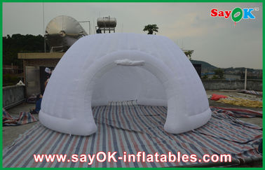 Strong Oxford Cloth Dome Inflatable Tent , Commercial Inflatable Roundness Tent Party Tent With LED Light
