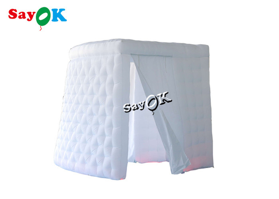 Professional Photo Studio Customized White Double Door Inflatable Photo Booth Props For Party Event