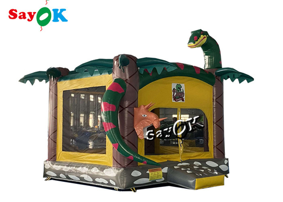 Giant Jungle Park  Inflatable Dinosaur Jumping Castle For Children