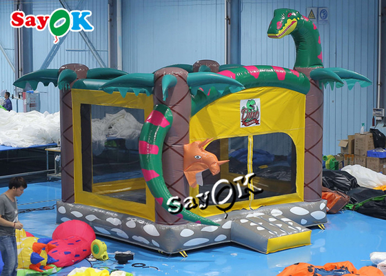 Giant Jungle Park  Inflatable Dinosaur Jumping Castle For Children