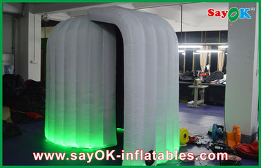 Inflatable Photo Booth Rental Strong Oxford Cloth Photobooth , Large Inflatable Photo Booth With LED Light