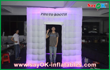 Inflatable Photo Booth Hire LED Photobooth Inflatable White Photo Booth Lighting Tent With 210 D Oxford Color