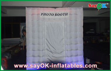 Inflatable Photo Booth Hire LED Photobooth Inflatable White Photo Booth Lighting Tent With 210 D Oxford Color