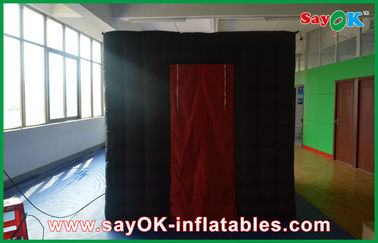 Small Photo Booth Black Inflatable Photo Booth 2.5mx2.5mx2.5m Photobooth For Photo