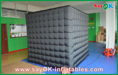 Small Photo Booth Black Inflatable Photo Booth 2.5mx2.5mx2.5m Photobooth For Photo