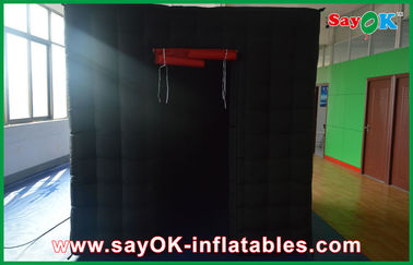 Small Photo Booth Black Inflatable Photo Booth 2.5mx2.5mx2.5m Photobooth For Photo