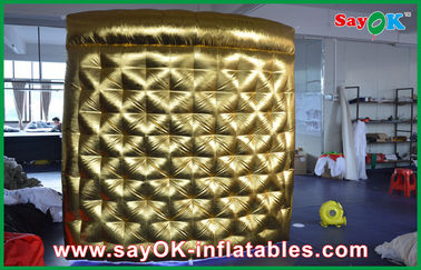 Inflatable Photo Booth Rental 2.5m X 2.5m X 2.5m Golden Inflatable Photo Booth Photobooth For Weding