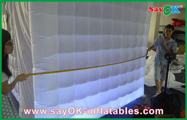 Photo Booth Led Lights Logo Print 2.5mx2.5mx2.5m Inflatable Photo Booth Photobooth