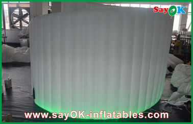 Inflatable Photo Booth Hire Large 4mL X 3mH Inflatable Spiral Wall , Strong Oxford Cloth LED Wall