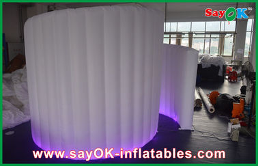 Inflatable Photo Booth Hire Large 4mL X 3mH Inflatable Spiral Wall , Strong Oxford Cloth LED Wall