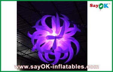 White Inflatable Lighting Decoration Inflatable Flower For New Year Decoration